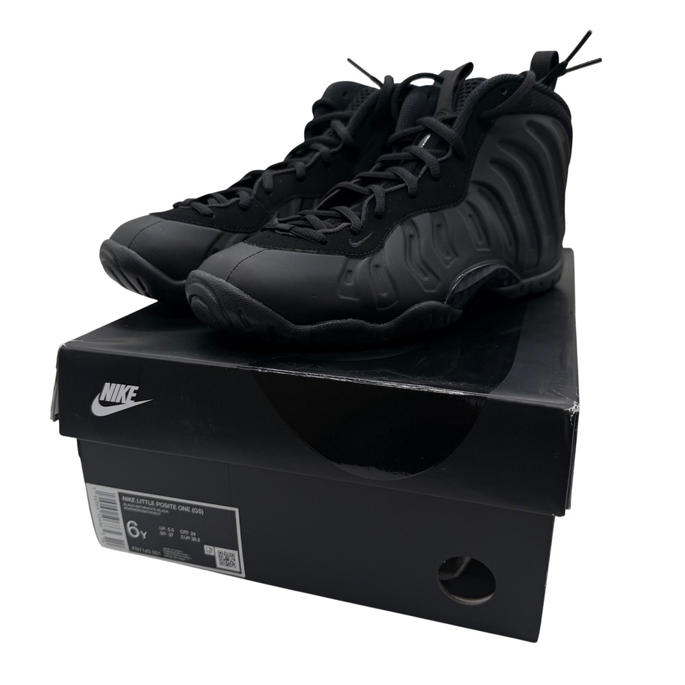 NEW Nike Little Posite One GS Black Anthracite Size 6Y Kids Sneaker Womens 7.5